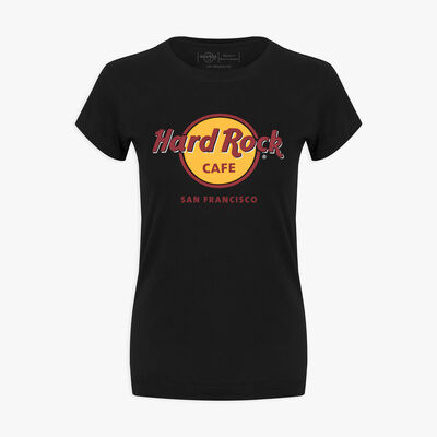Women's Black Classic Logo Tee